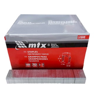 Grampos P/ Grampeador Pneumático 22mm 5000 Pçs 576649 - Mtx! em Oferta na Shopee