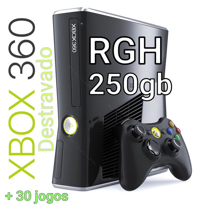 Xbox 360 RGH com Kinect Na Caixa Muito Novo Completo - Escorrega o Preço