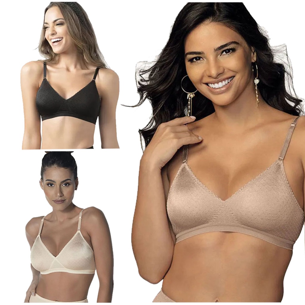 Sutiã Poas Demillus 61411 Poliamida Sem Bojo Sem Aro OLV