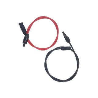 Extensão Cabo Solar 4mm² Com Mc4 - 2m Preto + 2m Vermelho em Oferta na Shopee