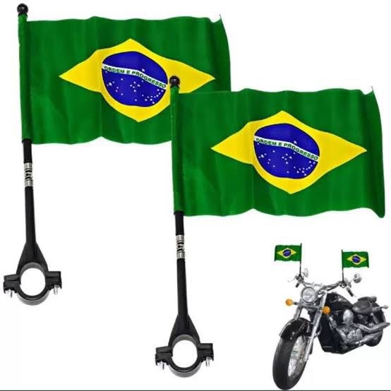 Bandeira do Brasil para Moto (14 x 21 cm)