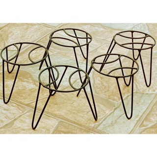 5 suportes para vaso de flor plantas tripé suporte forte resistente base onde vai o vaso 14 cm altura 12 cm decoração. em Oferta na Shopee