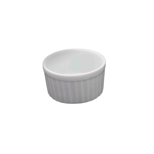 Ramekin de Porcelana canelado 90ml Ramequim Pote Bowl