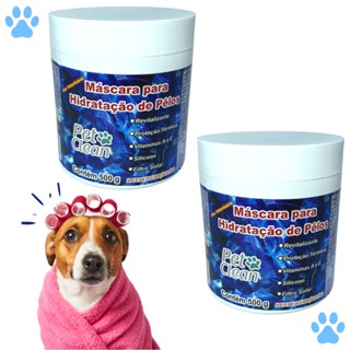 Kit 2 Máscaras Hidratação Soft Line para Cachorro e Gato 500g - Pet Clean