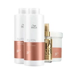 Kit Wella Professionals Fusion Profissional - Shampoo e Condicionador e Máscara e Óleo