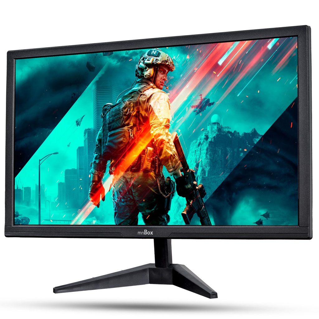 Monitor Gamer Profissional 24" Polegadas Cores Vibrantes Alta Taxa De Resposta Conexão VGA HDMI