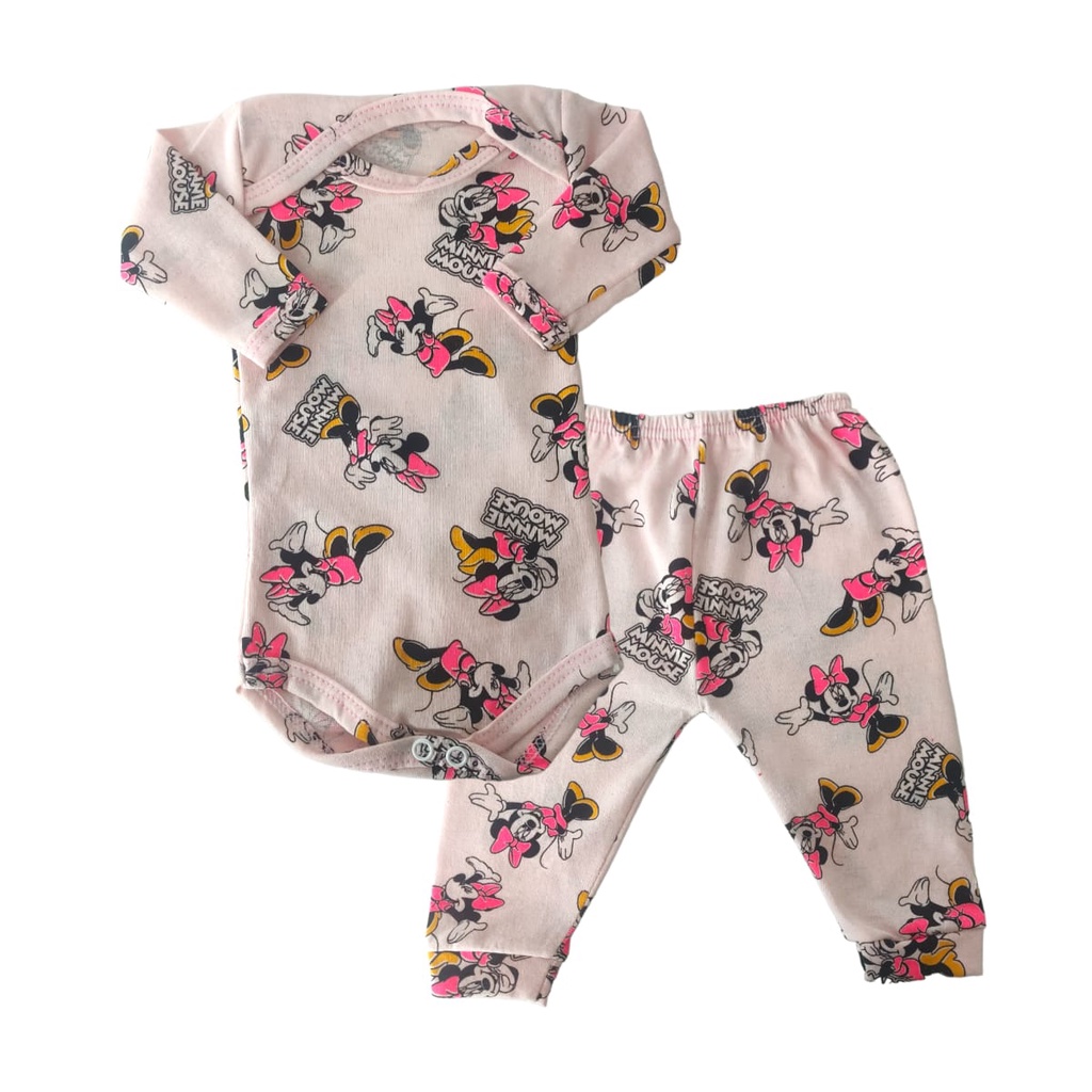 Kit 4 Peças Conjunto Bebê Prematuro 2 Body 2 Culote Roupa de Bebê Reborn