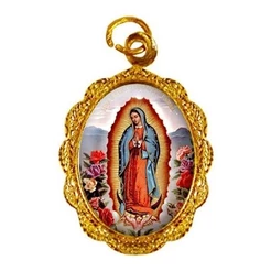 Kit Medalhas de Alumínio - N. S. Guadalupe - Mod.1 - Dourada