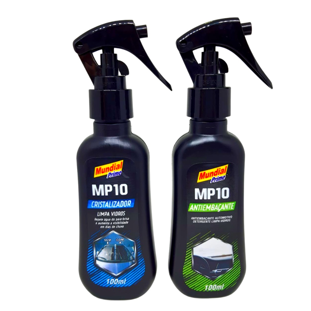 Kit Cristalizador + Antiembaçante Vidro Spray 100ml Mundial Prime em Oferta na Shopee