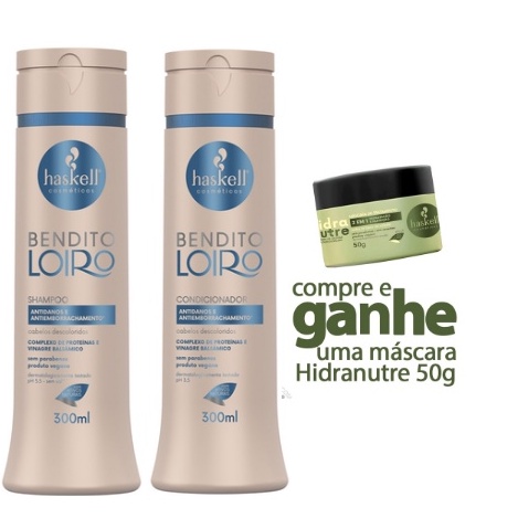 Kit Bendito Seja Haskell com Shampoo e Condicionador 300ml