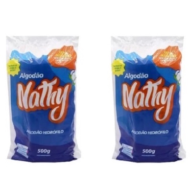 Algodão Hidrófilo 2 Unidades 500g - Nathy