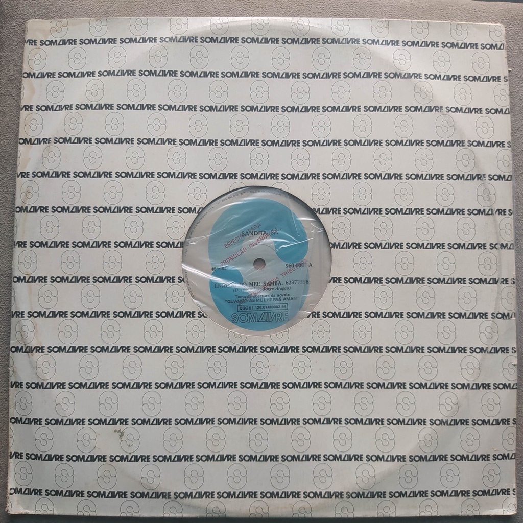 Lp Mix Sandra Sa 1984 Enredo do Meu Samba viinl novela Partido Alto Promo