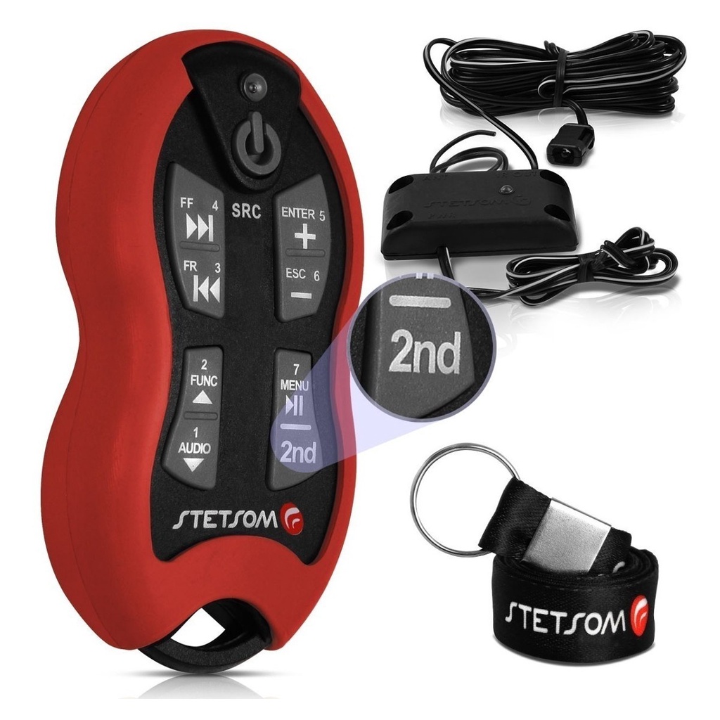 Controle Longa Distância Stetsom Som Automotivo Multimidia 500 Metros Led Vermelho  Sx-2 em Oferta na Shopee