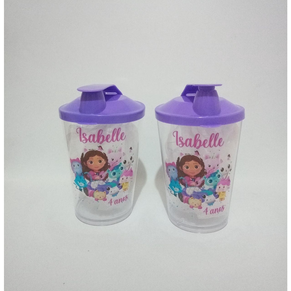 KIT 10 -COPO MINI LONGDRINK BABY SHAKE 220 ML PERSONALIZADO NO TEMA DA FESTA