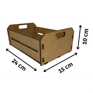 5 Caixotinhos De Feira em MDF - Presentes - Datas Especiais - Medidas 24 cm comprimento x 15 cm largura x 10 cm alt