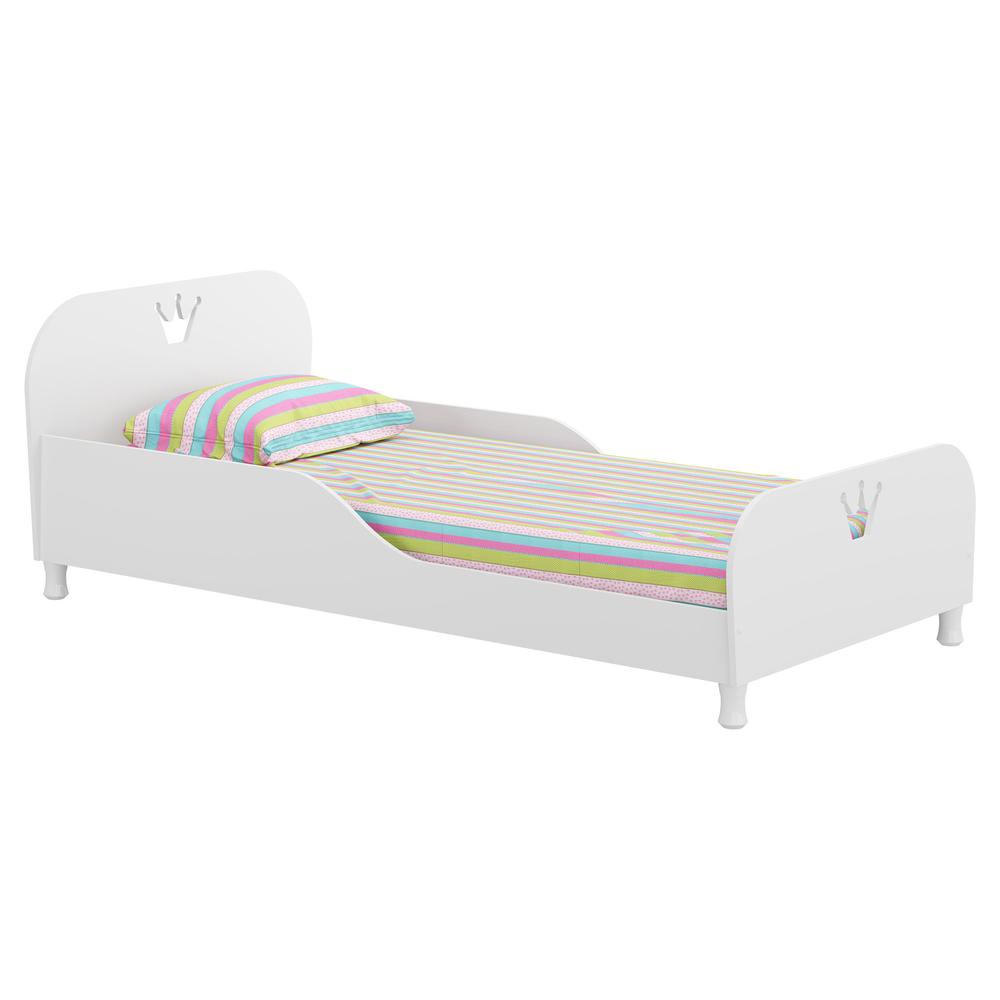 Cama Solteiro para colchão 88 x 188 cm 100% MDF Multimóveis FG2320 Branca em Oferta na Shopee