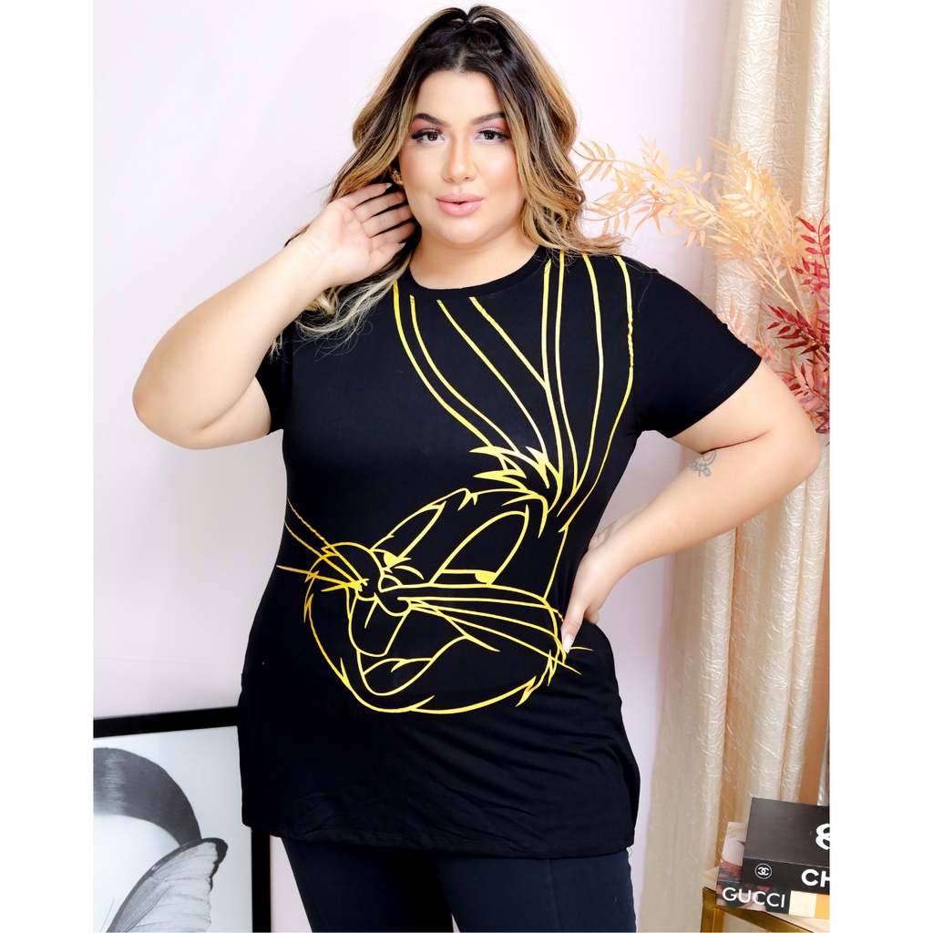 Camisetas femininas store plus size baratas