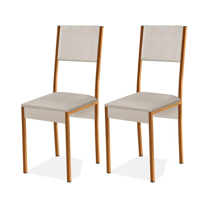 Conjunto 2 Cadeiras Steel Estilo Industrial Pés em Aço em Oferta na Shopee