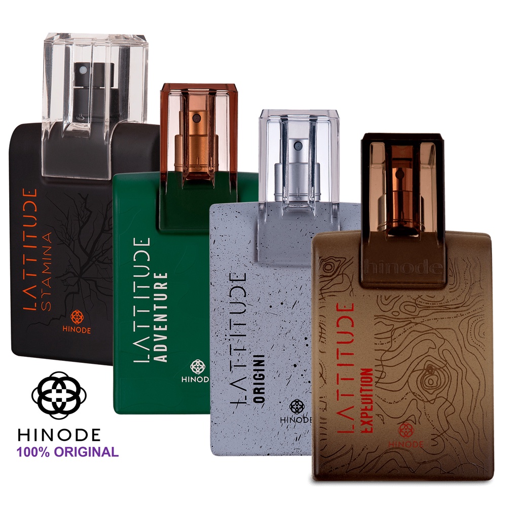 Perfumes Hinode - LATTITUDE - Adventure, Origini , Stamina, Expedition -  ORIGINAL 100ML - A Escolha - Escorrega o Preço