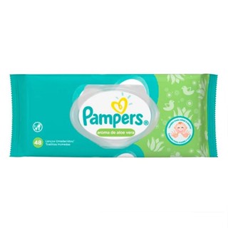 Lenços Umedecidos Pampers Aroma De Aloe Vera - 48 Unidades