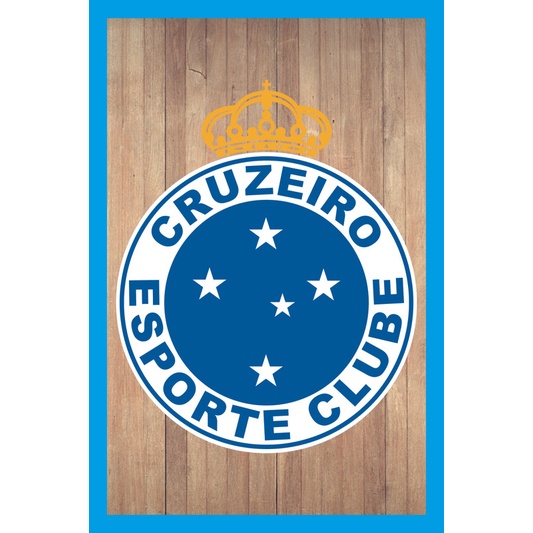 Placa Quadro Decorativo Cruzeiro Mafia Azul Zeiro maior de minas de MDF 6mm (Não empena com tempo) 20x28cm Impressão Direta 85