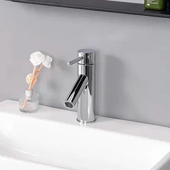 Torneira Misturador Banheiro Monocomando Baixa Luxo Cromada