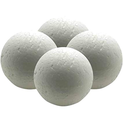 Bola de Isopor (EPS) 100MM Pacote C/10 Bolas
