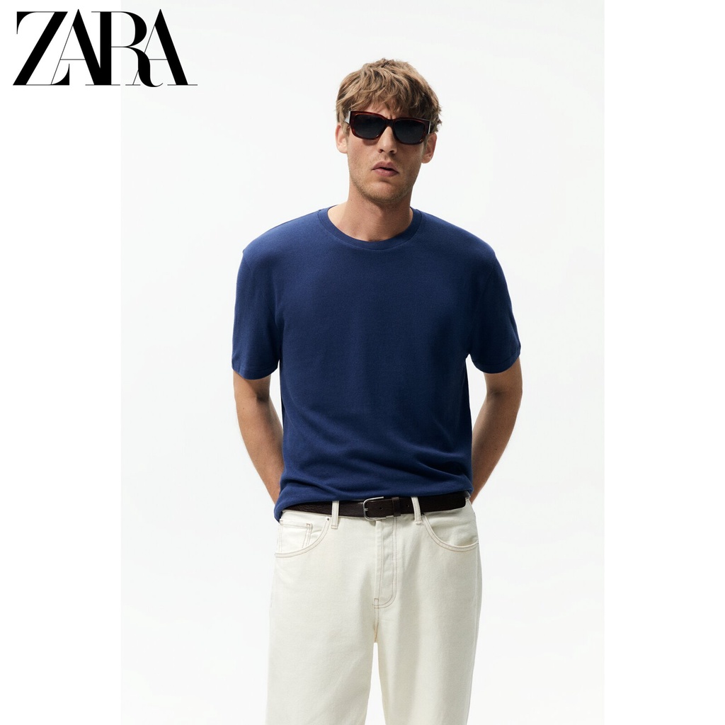 zara-nova-camiseta-masculina-de-algod-o-manga-curta-tricotada-4231421