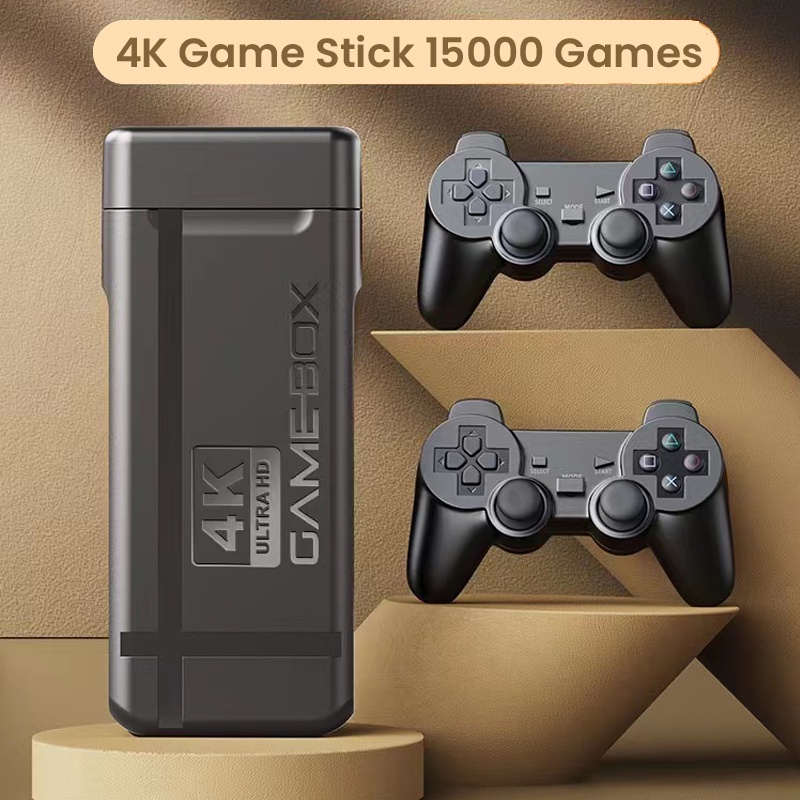 Videogame, 128G GD10 Game Stick Embutido 40000 Jogos 128GB 2.4G Controlador  sem fio HD Console de Videogame Retrô 4k HD Console de Videogame 128G