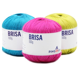 Linha Brisa Pingouin 100g 500mts 100% Acrílico Crochê Tricô em Oferta na Shopee