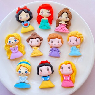 10PCS Novo Desenho Animado Princess Girl Série De Acessórios De Resina Epóxi Para Bricolage epoxy Cola Creme Pronto Estocagem