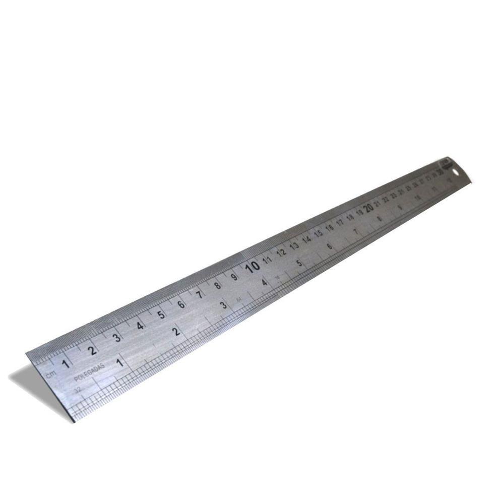 Régua De 60Cm 24 Polegadas Aço Inox Projetista Profissiona