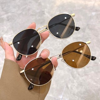 Novo Óculos De Sol Vintage Coreano Armação Redonda Feminina Multicolorida Moda Masculina Feminino Top Designer De Marca De Luxo UV400