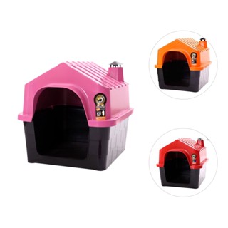 Casinha Para Cães Plástica Durahouse Rosa N.1 Durapets Casa Pet Varias Cores