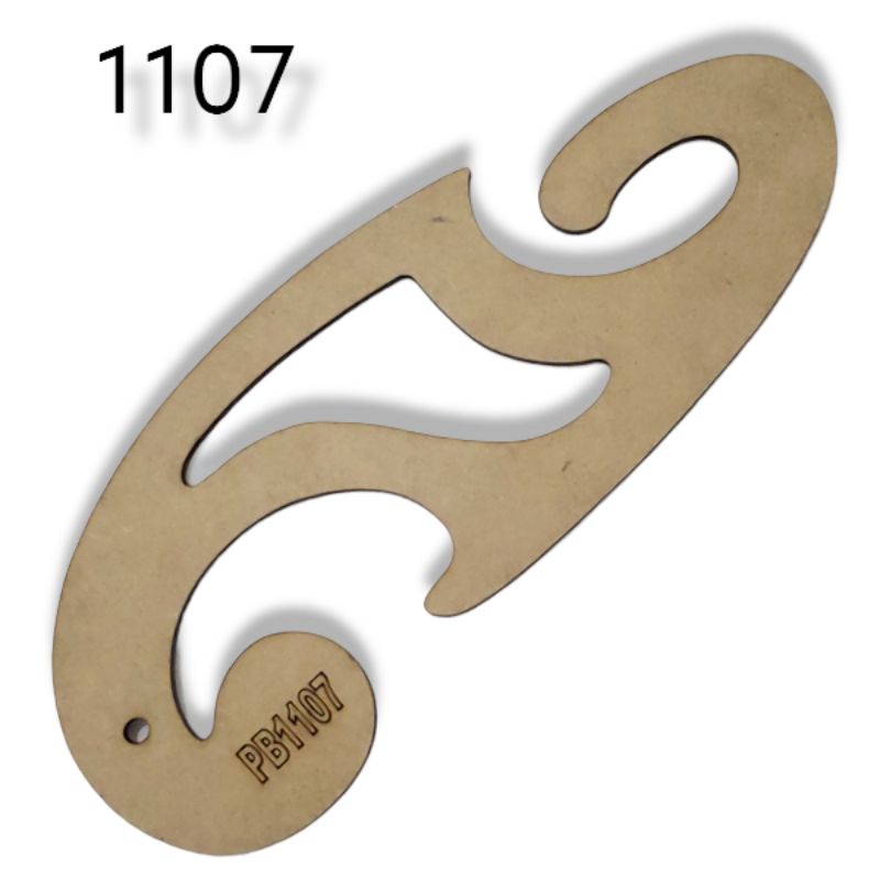 Régua Curva Francesa 1107 Mdf Costura Modelista Patchwork Promoção Dona Shô