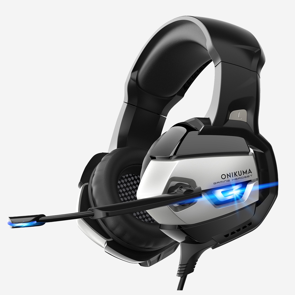 Fone de Ouvido Headset Gamer Profissional Onikuma K5 Preto Preto