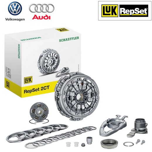 Kit Dupla Embreagem Cambio Dsg Audi/Vw A1/A3/Golf/Jetta 1.4/1.8 16V TFSI/TSI 2010 A 2018 0AM198142AA/SKU2461