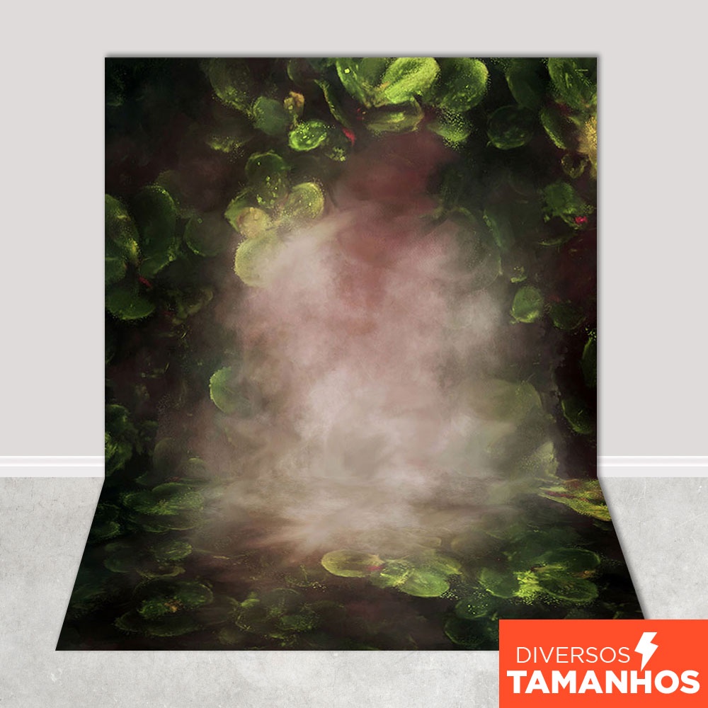 Fundo Fotográfico Textura Fine Art Folhagens Em Tecido FFT-424