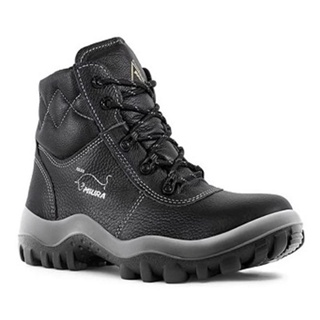 Botina Eletricista Bico de PVC Miura Gran Luxo Preta Ca 13177 em Oferta na Shopee