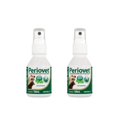 02 Periovet Spray 100 Ml - Vetnil - Tratamento Tartaro Bucal