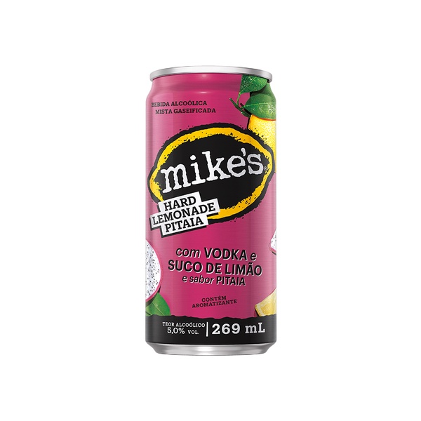 Mikes Hard Lemonade Pitaia Lata Sleek 269ml Cx12 Shopee Brasil