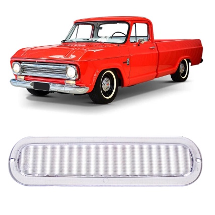 1 Lente do pisca Pick-Up Chevrolet C10, D10, A10, C14 e Veraneio 1964 a 1982 lente cristal seta lanterna dianteira