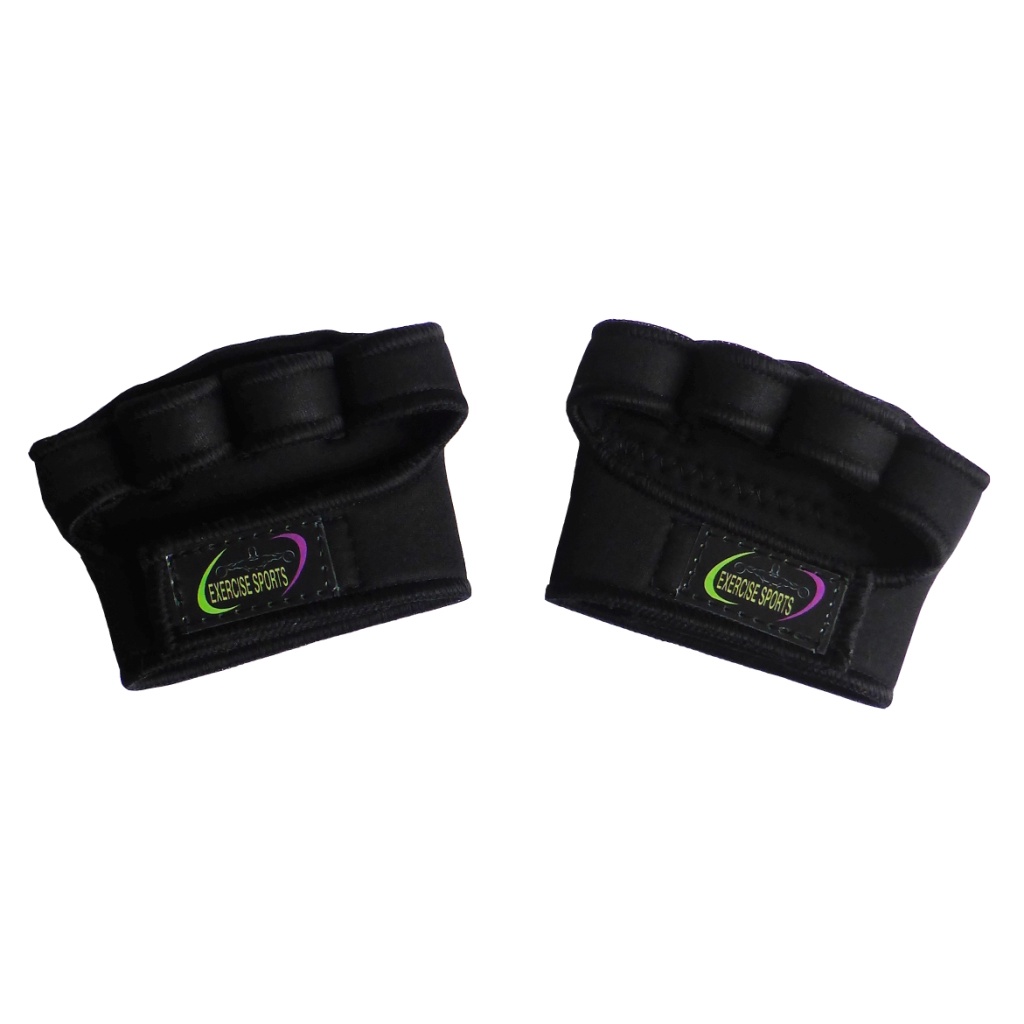 Luva Academia, Musculação - Modelo com Meia Luva Preta