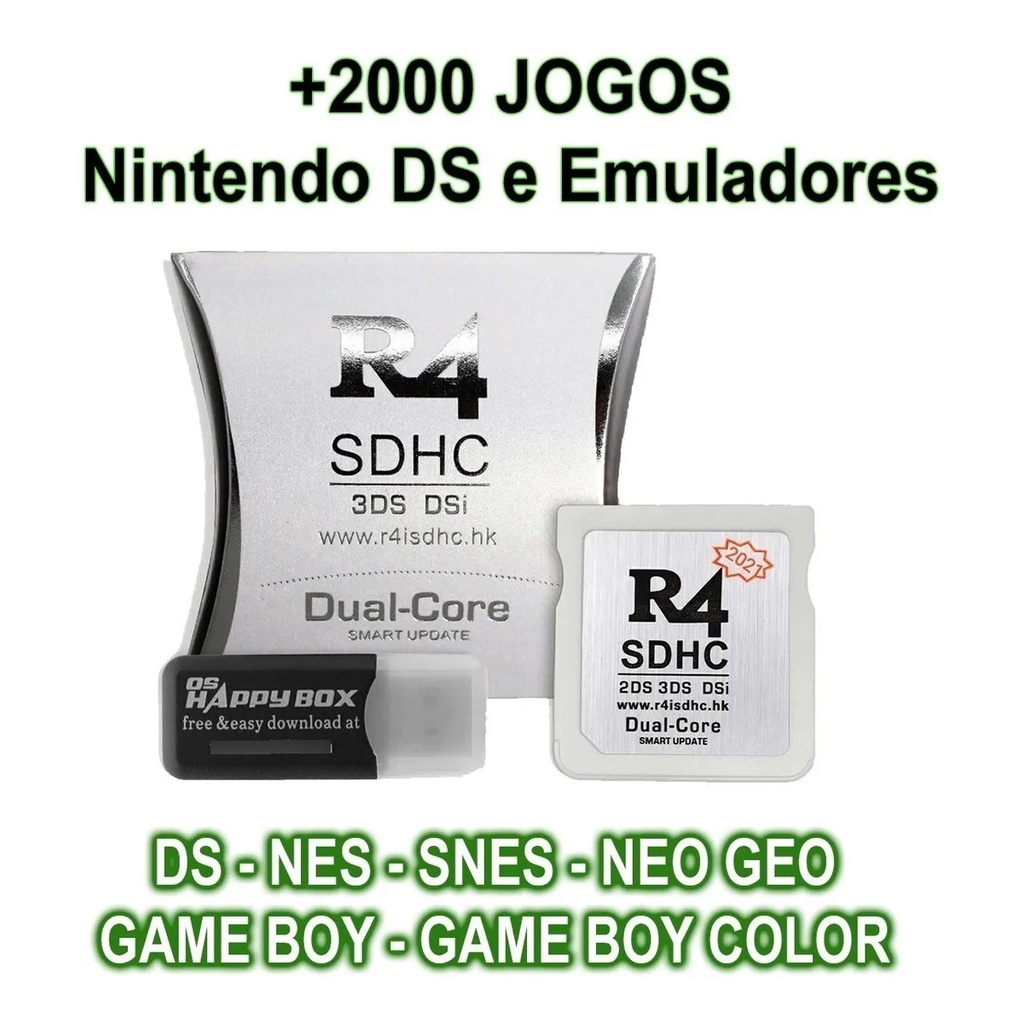 Cartão Micro SD com Jogos de 3DS de sua escolha - 32, 64 e 128 Gigas