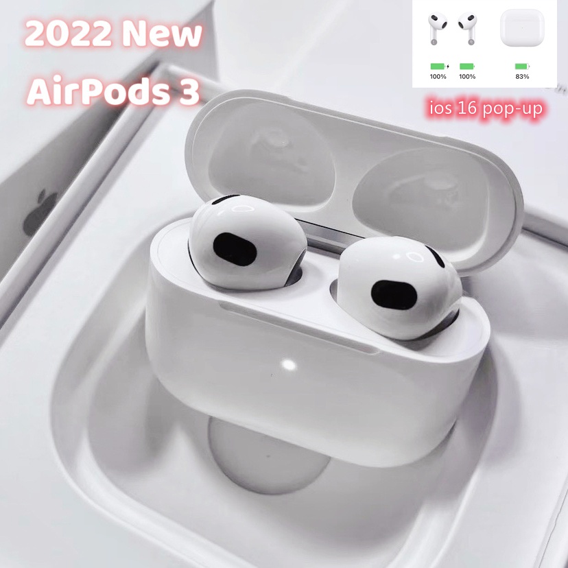 HK Variant Últimas Versão Premium Airpods 3 Gen Sem Fio Bluetooth Fones De Ouvido GPS Rename Ceia Baixo Com Microfone