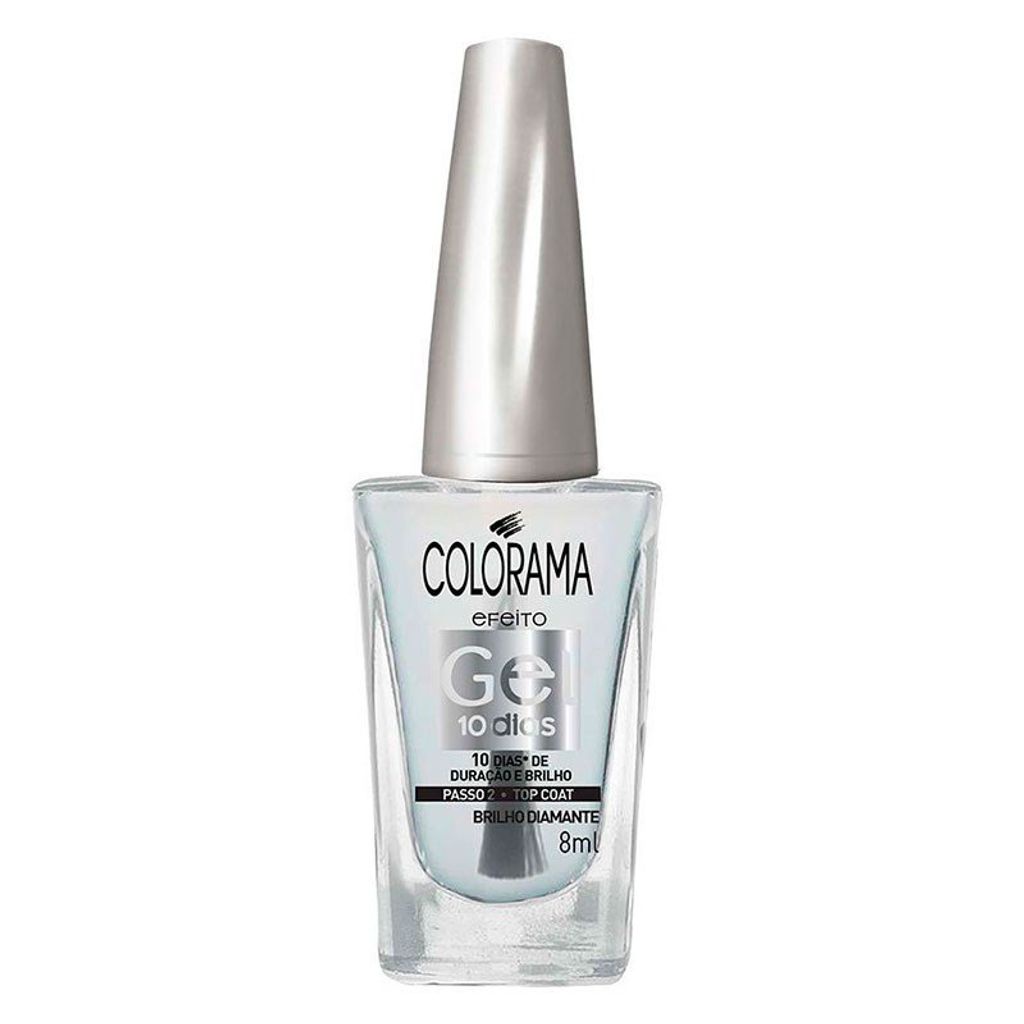 Esmalte Colorama Efeito Gel Top Coat Brilho Diamante