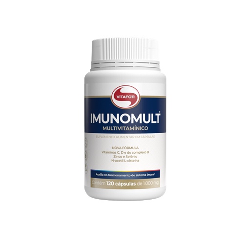 Kit 2X: Imunomult Multivitamínico Vitafor 120 Cápsulas