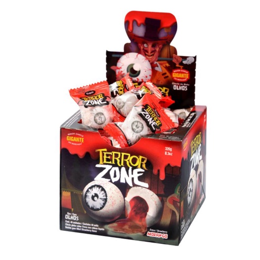 Chicletes Terror Zone display com 40 unidades 320g