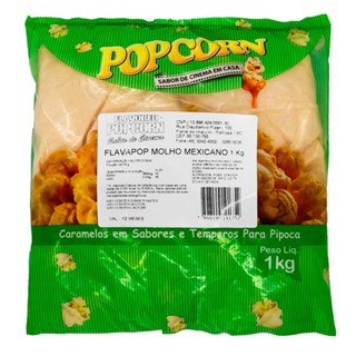 FLAVAPOP - Molho Mexicano 1kg - Sal Micronizado Popcorn