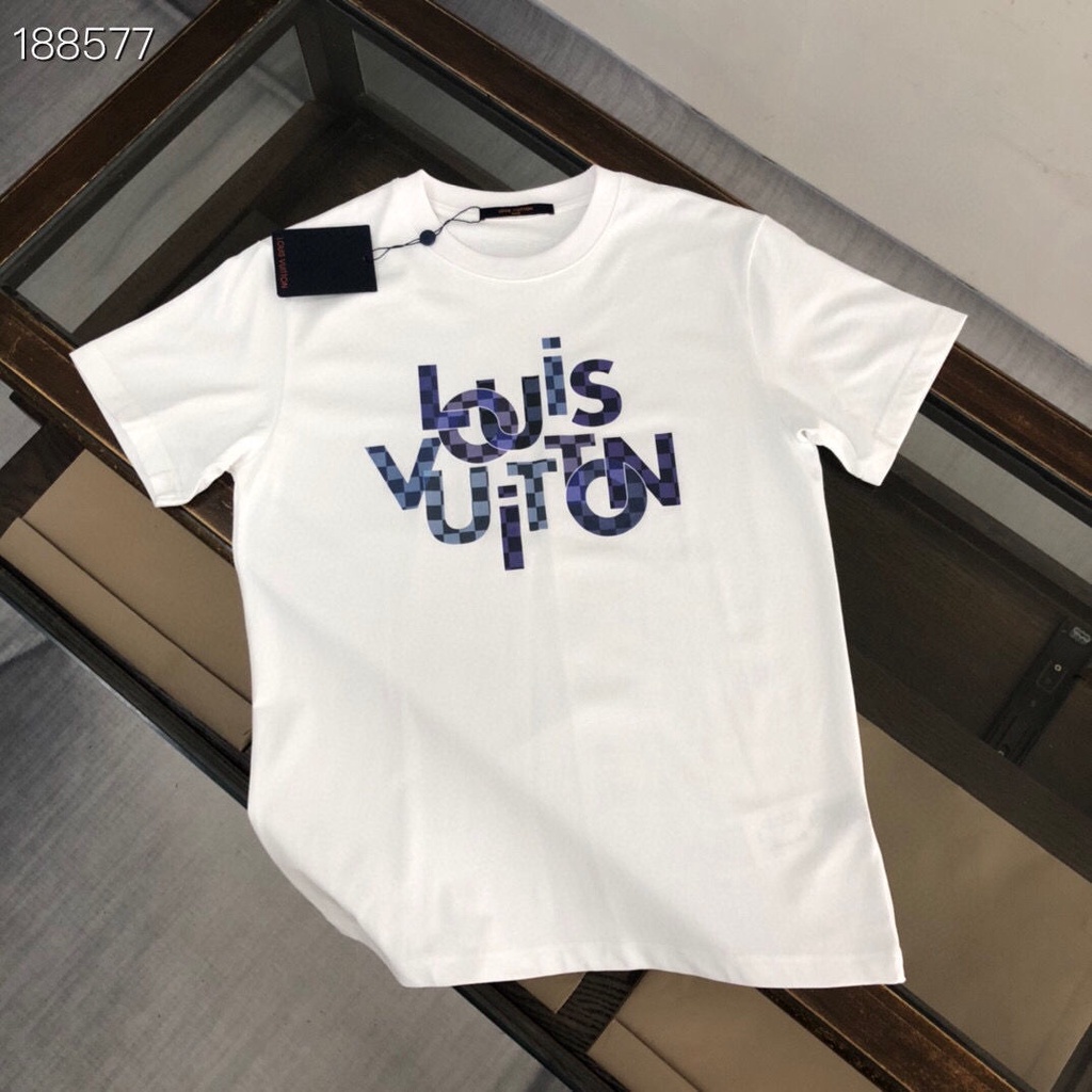 Camiseta De Manga Curta Masculina Louis Vuitton 2022 Novo Algodão